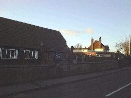 View of New Houghton Village Hall & Church